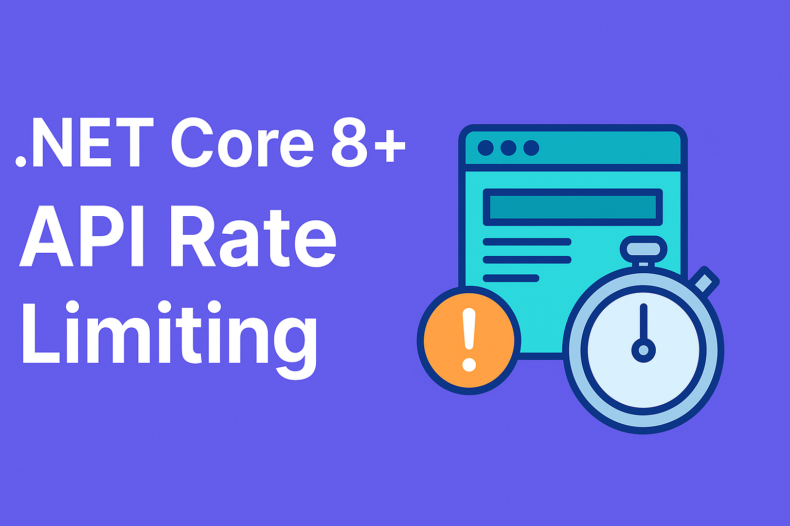 .NET Core 8+ API Rate Limiting kullanımı - Görsel